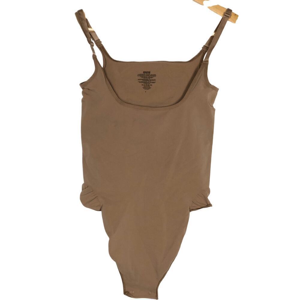 SKIMS Fits Everybody Cami Bodysuit Scoop Neck Seamless in Sienna Brown NWOT 4XL